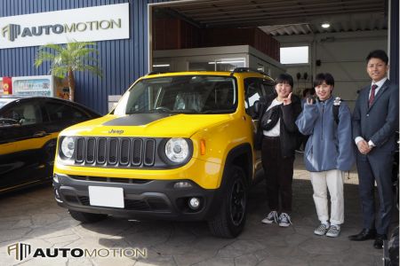11月30日：ご納車 Y様 ジープ レネゲード